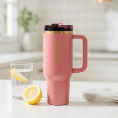 The Quencher ProTour Flip Straw Tumbler | 40 OZ - Antique Rose