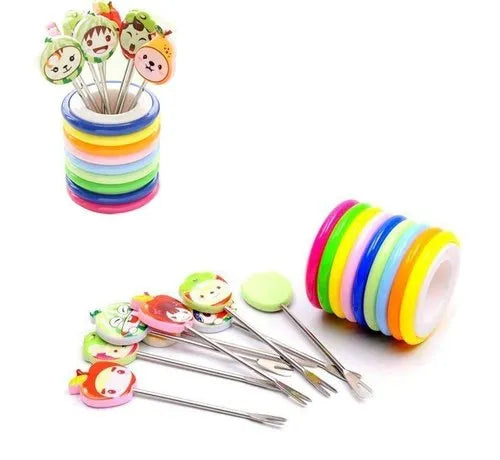 Multi-Color Pen Holder with Cute Character Pens