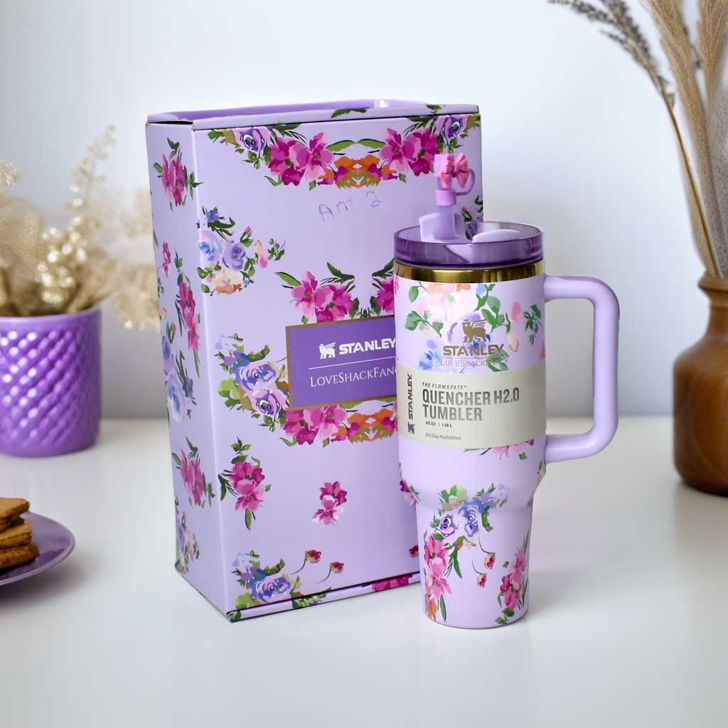 Stanley x Love Shack Fancy - Original Box Tumbler Quencher 40oz - Happy Thoughts