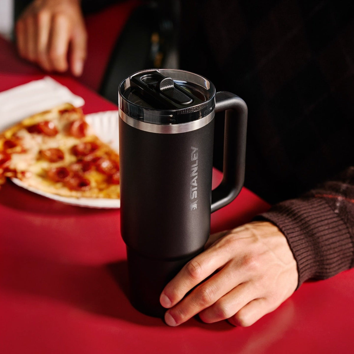 The Quencher ProTour Flip Straw Tumbler | 40 OZ - Black