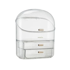 Transparent Desk Makeup Organizer Box,  Cosmetic Jewelry Storage