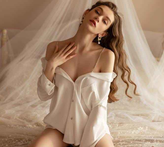 Finley Shirt Style Sheer Lingerie new style