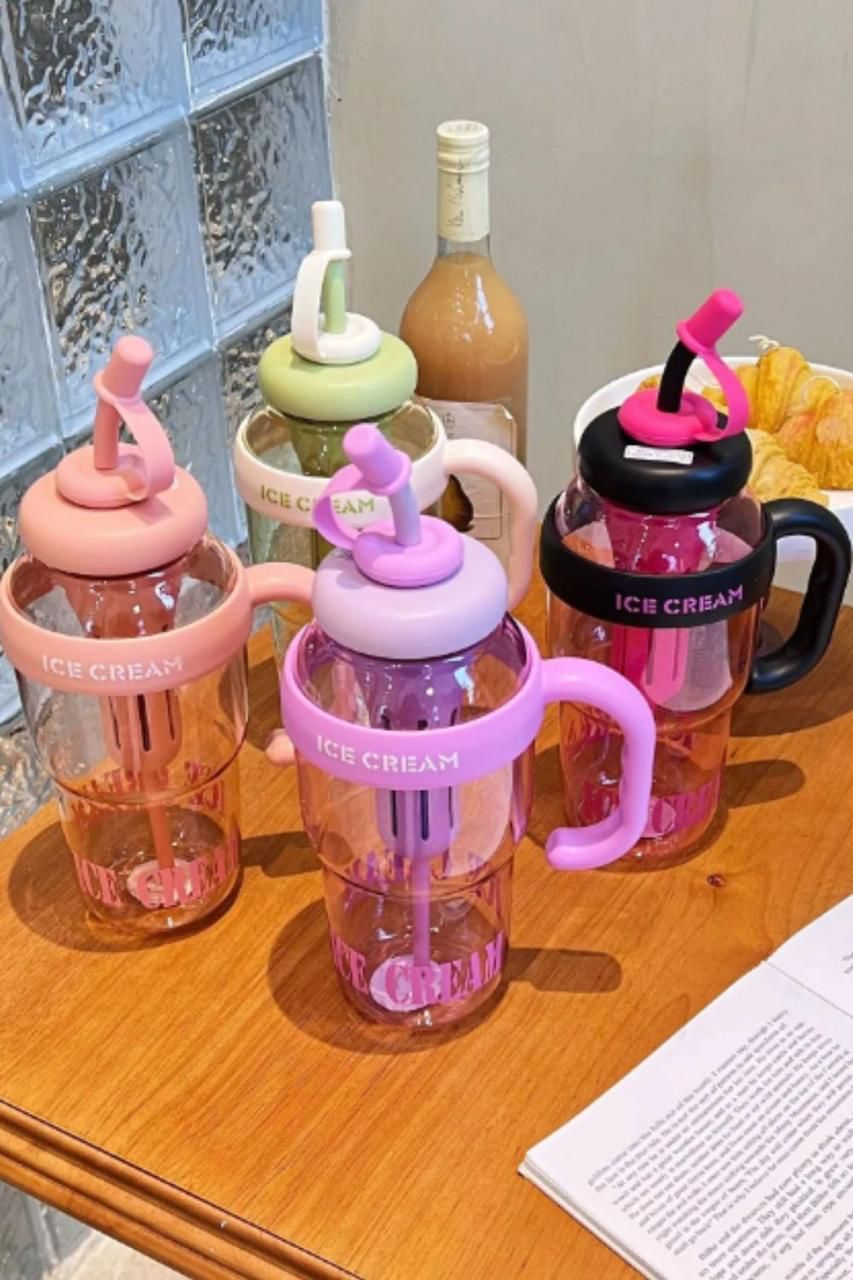 Stay Hydrated in Style – 1200ML Large Capacity Sports Water Bottle with Tea Infuser &amp; Straw
