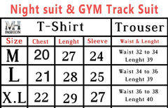 pink full sleeves printed design night suit fabric cotton jarsy